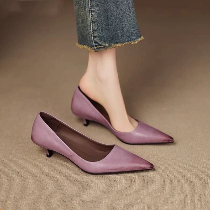 Dress Shoe Pointed - Пикантные розовые туфли-лодочки на тонком высоком