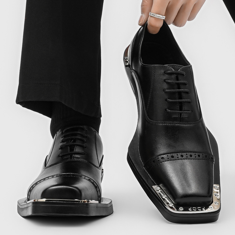 Oxford Brogue Leather - Мужская модная обувь в стиле хип-хоп