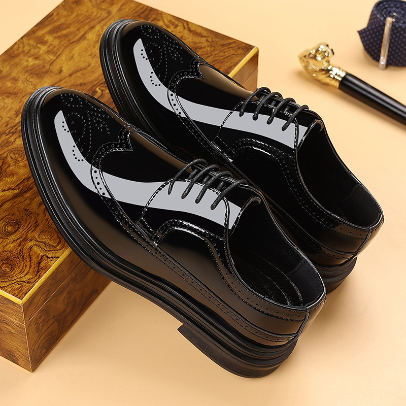 Мужские лакированные туфли-бро – обзор и цена Oxford Brogue Leather