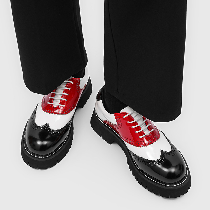 Мужская модная обувь в стиле х – обзор и цена Oxford Brogue Leather