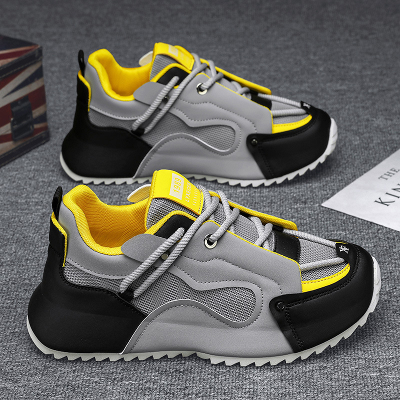 Серые, черные и желтые массивн – обзор и цена Men Shoes Trainers