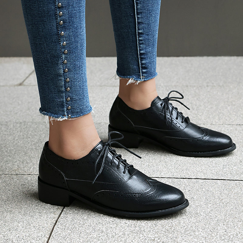 Женские туфли-оксфорды броги н – обзор и цена Oxford Brogue Leather