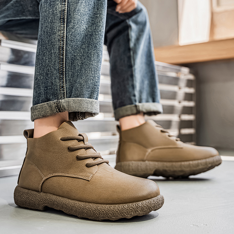 Мужские ботильоны Коричневые к – обзор и цена Men'S Shoes Dq