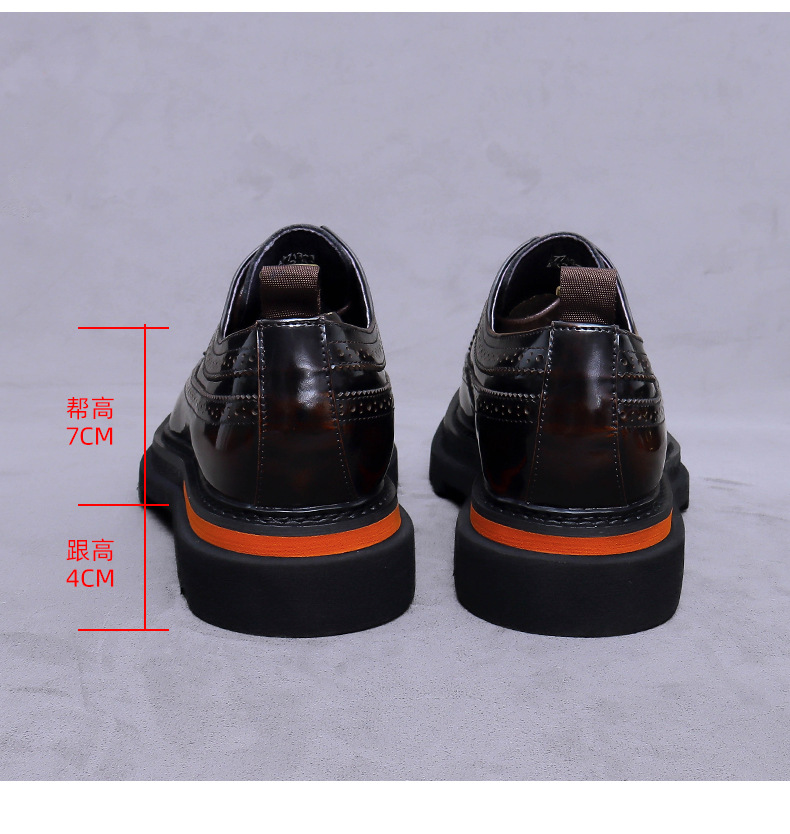 Мужские оксфорды на платформе  – обзор и цена Oxford Brogue Leather