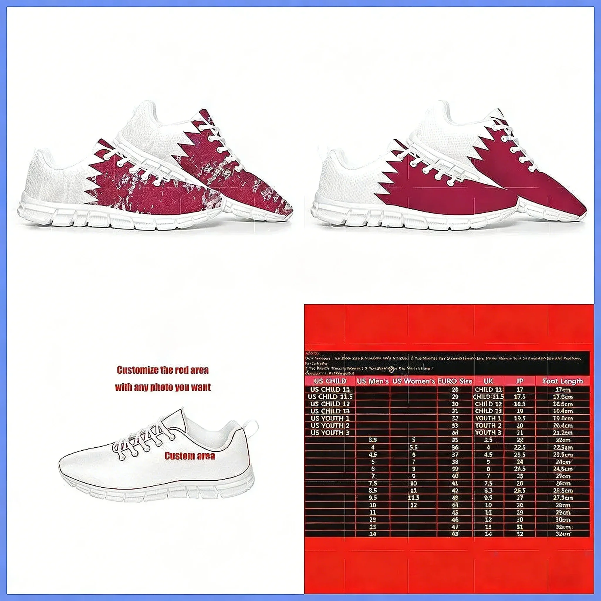 Спортивная обувь с флагом Ката – обзор и цена Men Shoes Qatar