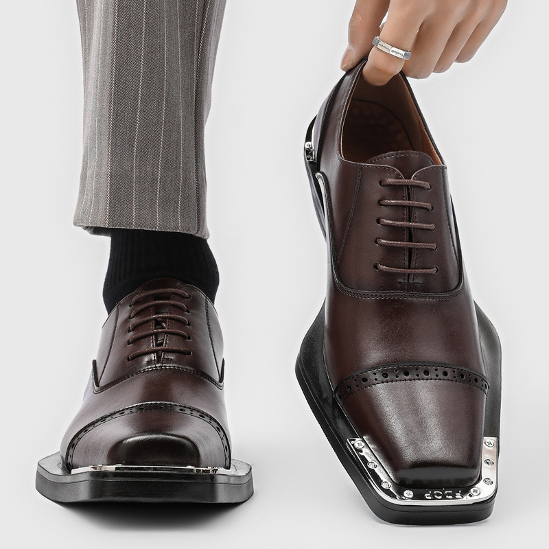Мужская модная обувь в стиле х – обзор и цена Oxford Brogue Leather