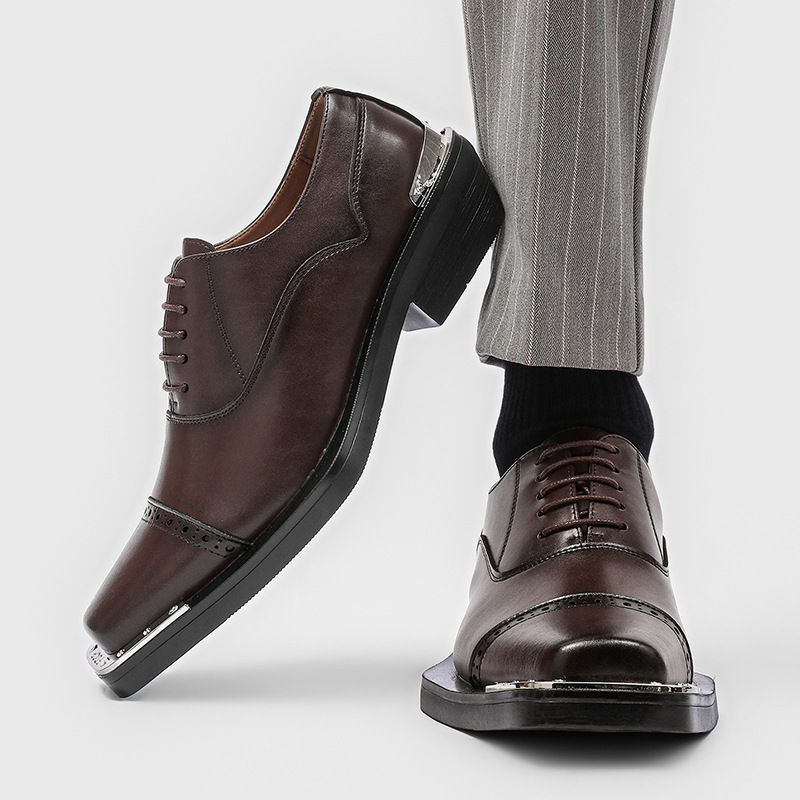 Мужская модная обувь в стиле х – обзор и цена Oxford Brogue Leather
