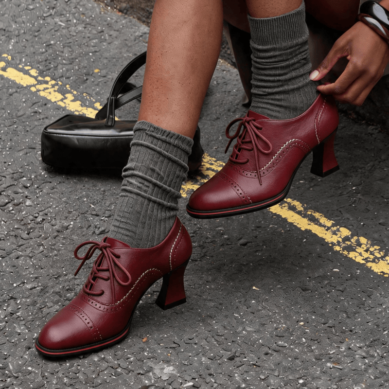 Женские туфли-оксфорды из иску – обзор и цена Oxford Brogue Leather